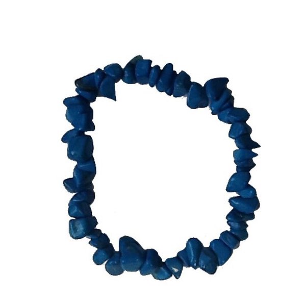 Turquoise  Howlite Crystal Chip Healing Bracelet 'ELENAR'