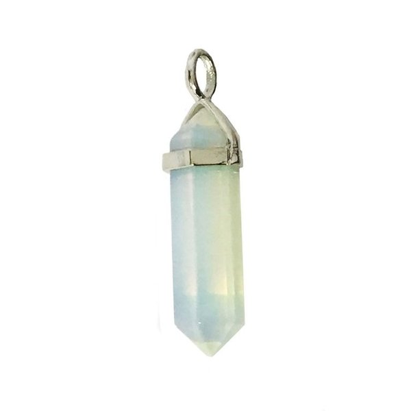 Opalite Double Terminated Wand Pendant Named Thelma