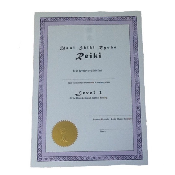 Bespoke Reiki Certificates - Made to order